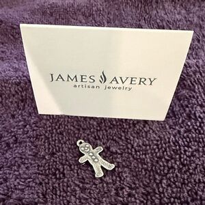 James Avery Silver Holiday Gingerbread Charm